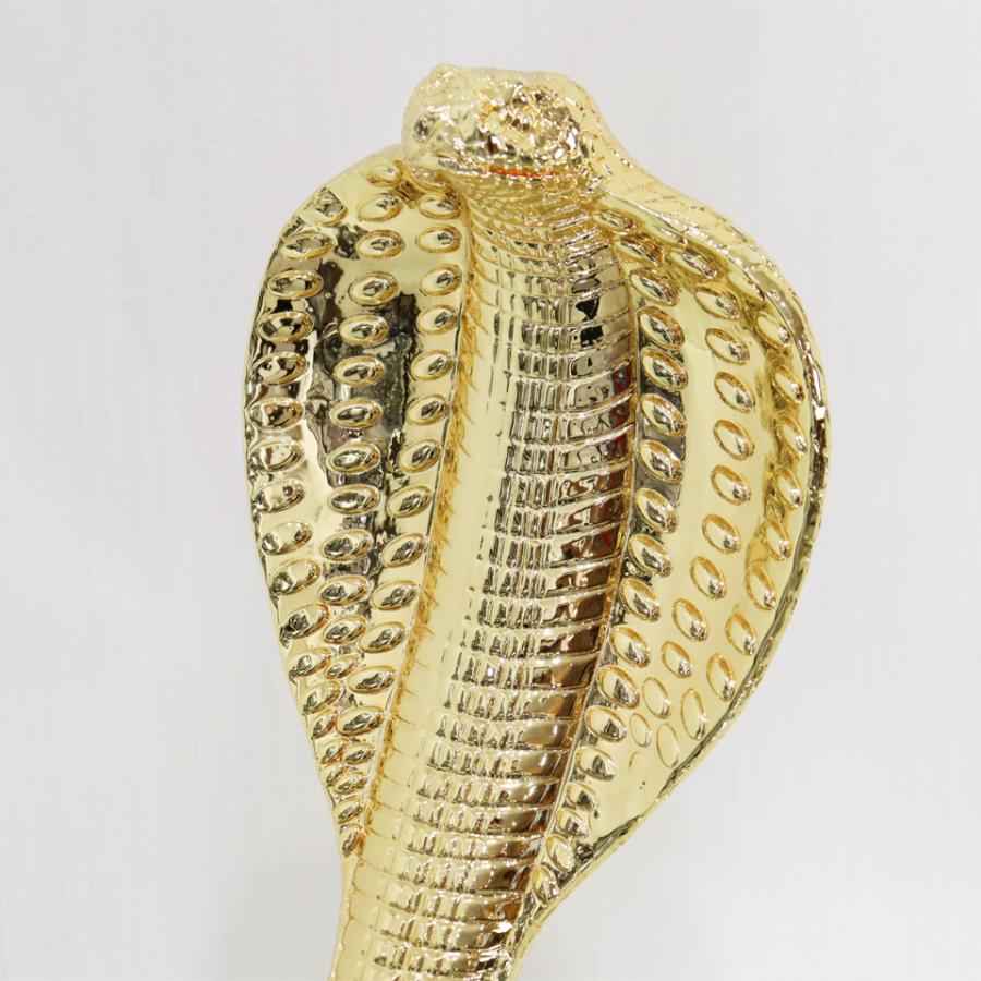 キングコブラ オブジェ 置物 ゴールド オーナメント インテリア 輸入