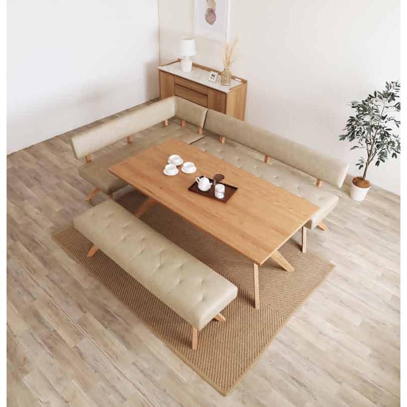 シギヤマ家具 LD セット ダイニングセット 180cm 4点セット レブル