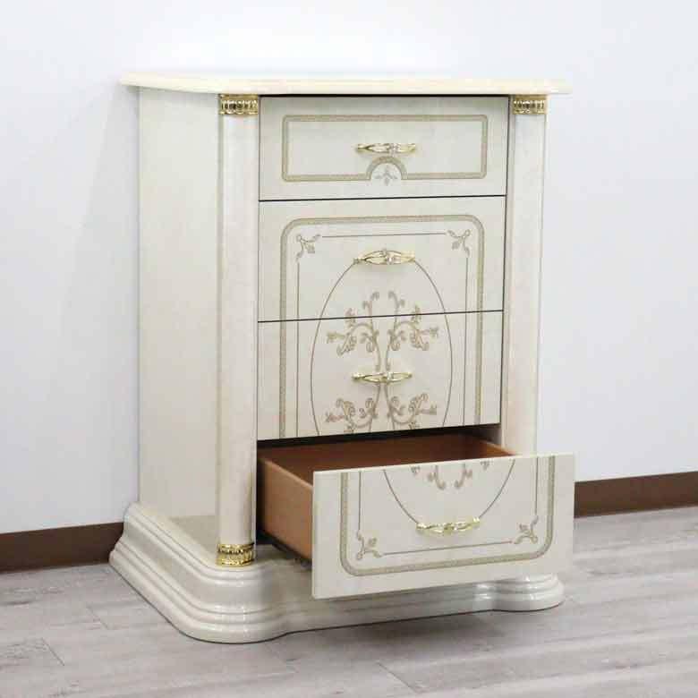 サルタレッリ フローレンス 4段チェストS ナイトテーブル タンス