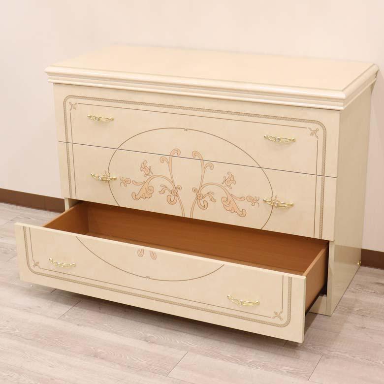 サルタレッリ フローレンス ワイドチェストS 3引出し チェスト