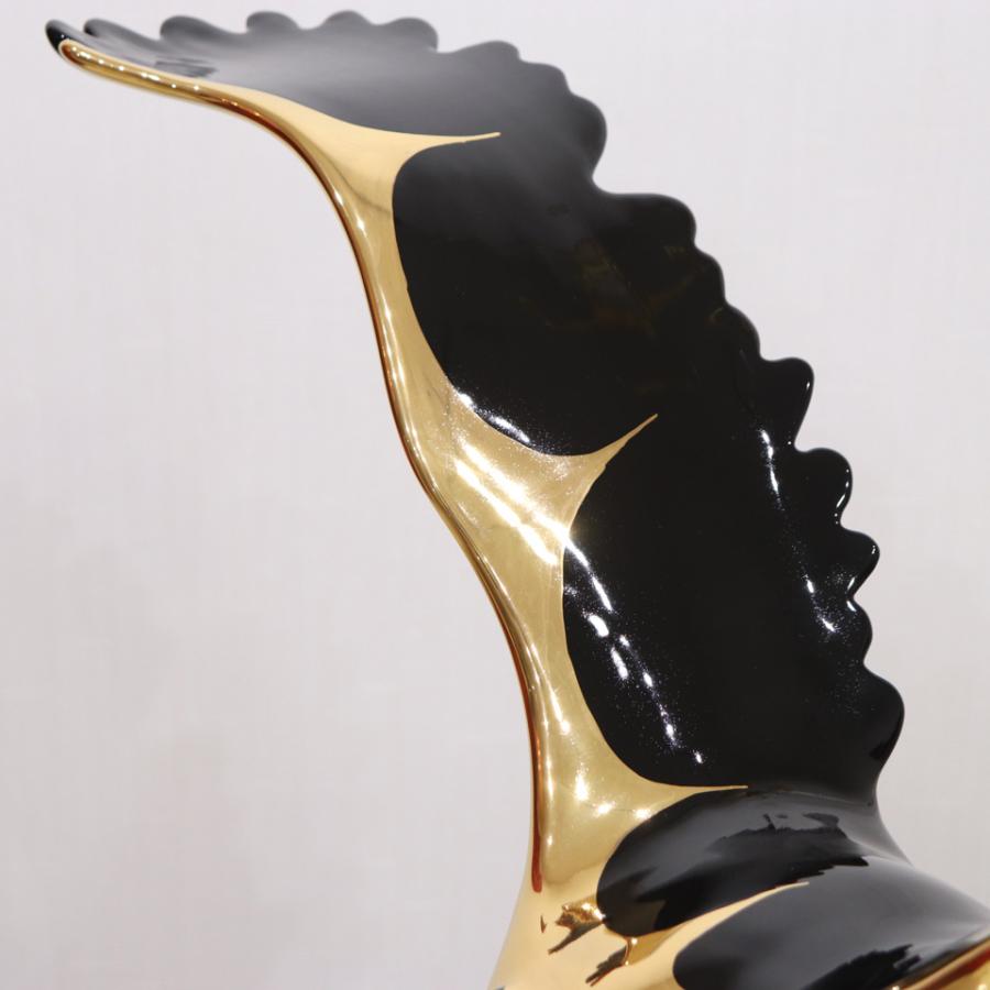 陶器 動物 鷲 置物 イタリア製 完成品 ワシ イーグル アニマルオブジェ