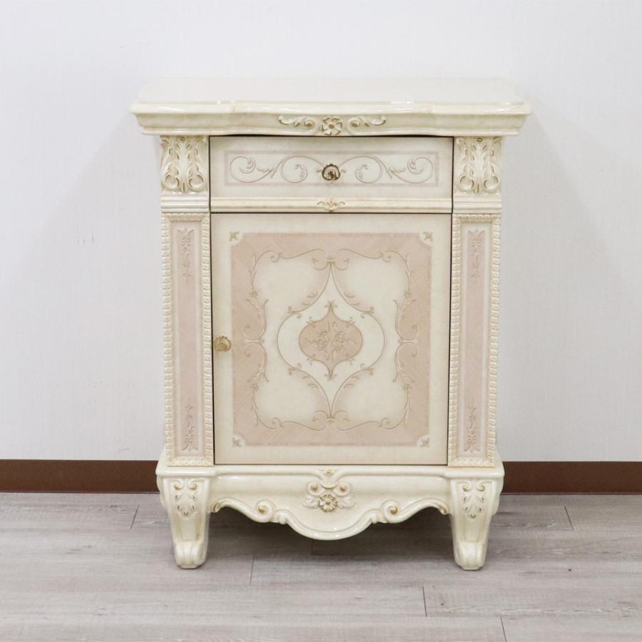 サルタレッリ ヴェルサイユ 1ドアサイドボード アイボリー ロー