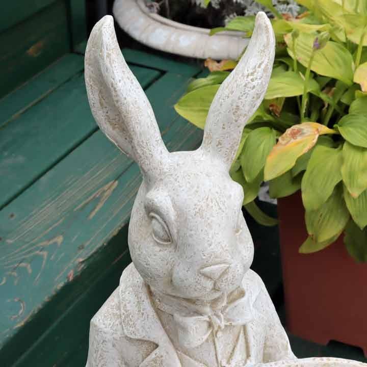 スタンディングバニー ウサギの置物 アンティーク オーナメント