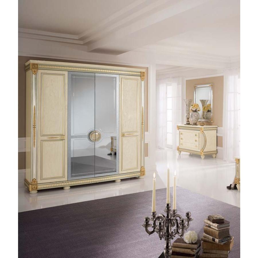 イタリア 4ドアワードローブ Liberty アレドクラシック 衣装ケース