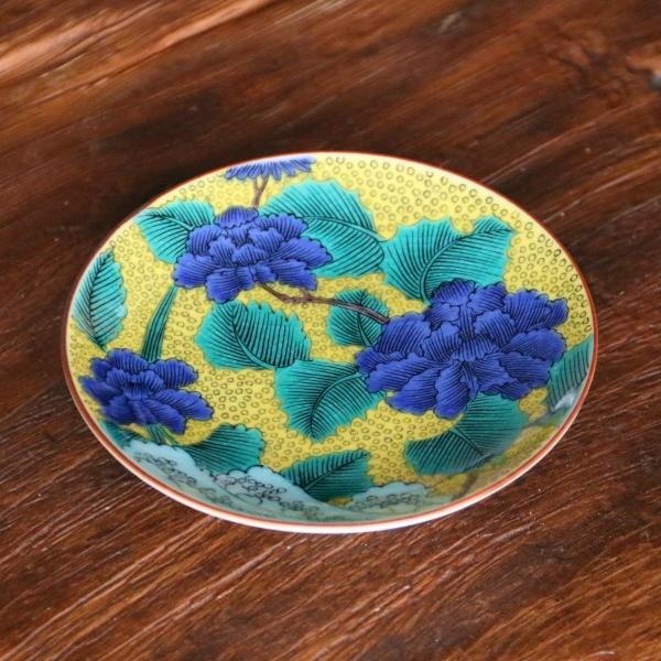 古美術 九谷焼 大皿 縁起物 鳥 希少 蔵出し お正月 青手 古美術 九谷焼