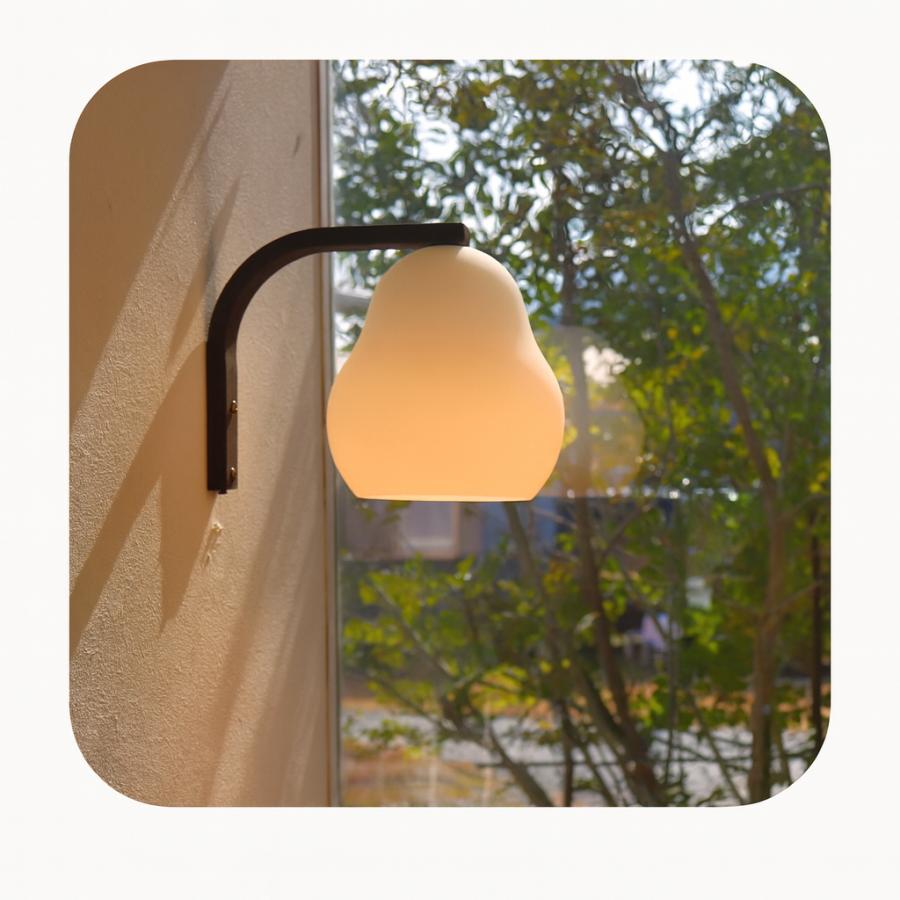 ブラケットライト 壁掛け灯 led おしゃれ 階段 ガラス 洋ナシ le