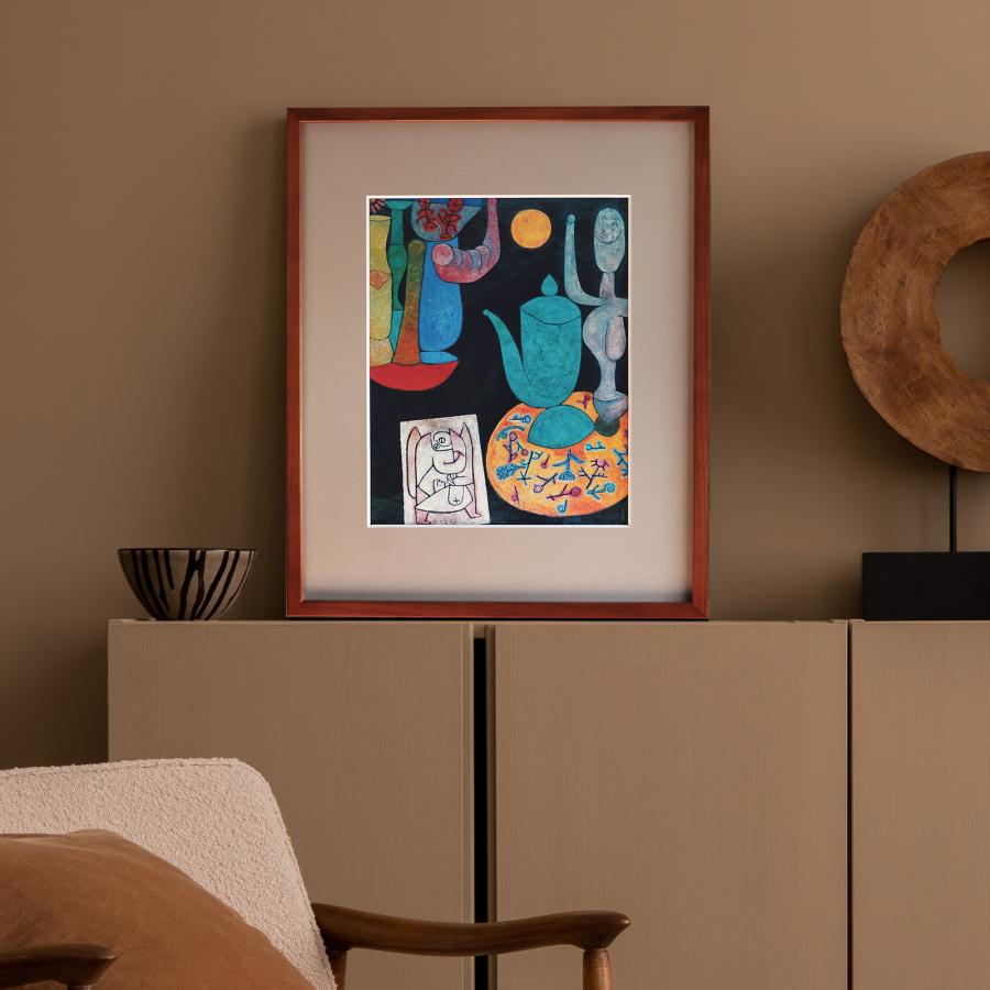 パウル・クレー「無題（最後の静物）」アートポスター（フレーム付き