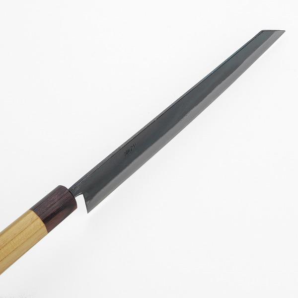 元兼 和牛刀 両刃 240mm 切付型 青紙1号 割込み 黒打ち仕上げ 切付