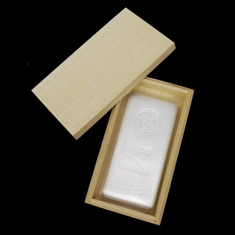 徳力本店 純銀インゴット [桐箱付] シルバー/SV999.9 1000g(1kg