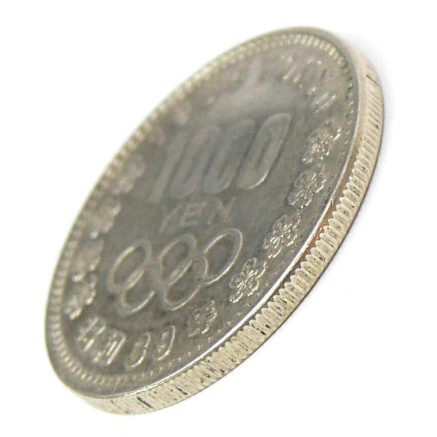 昭和39年 東京オリンピック 1000円銀貨 TOKYO 並品 記念貨幣 記念硬貨