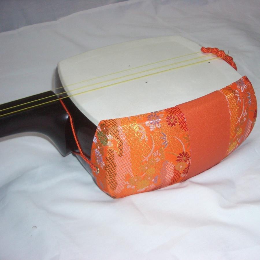 地唄 三味線 紅木 和楽器 三絃 邦楽器 演奏会用 高級 フル装備 中級 漆