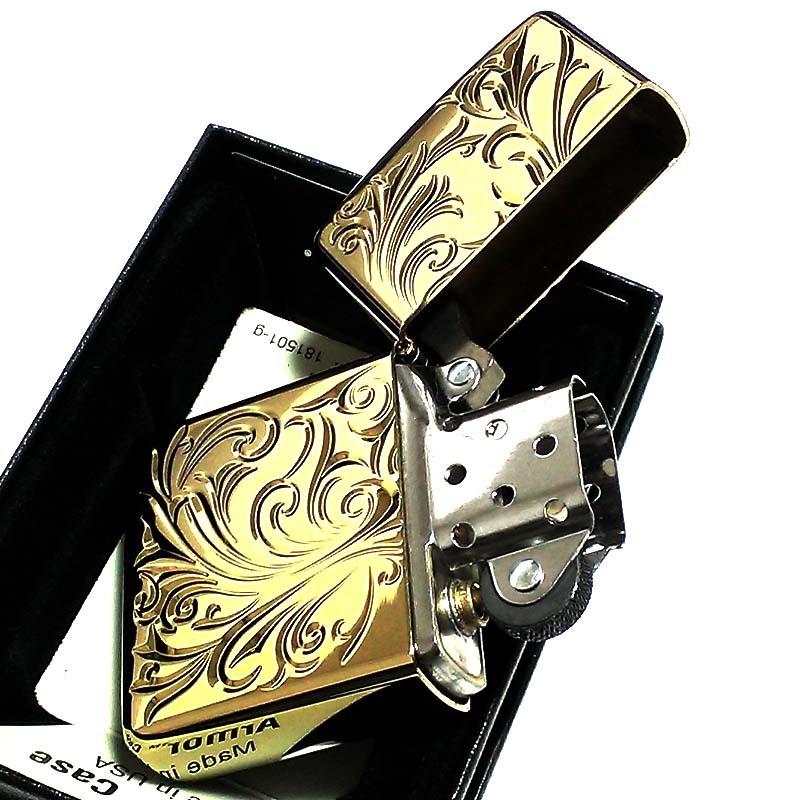 ZIPPO（ジッポー） ライター アーマー ボタニカル 唐草 ゴールド