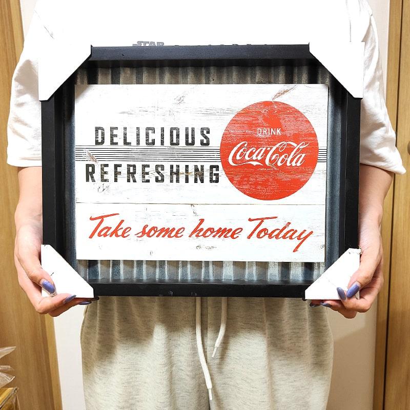 Coca Cola（コカコーラ） サインボード メタル アンティーク 木製