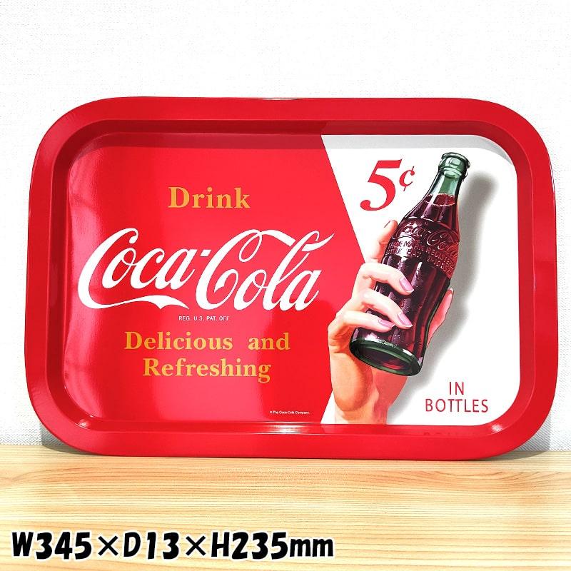 Coca Cola（コカコーラ） レクタングル ティントレイ お盆 プレート
