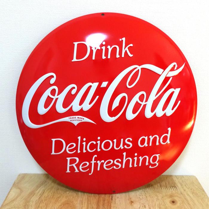 Coca Cola（コカコーラ） ブリキ看板 アンティーク ガレージ プレート