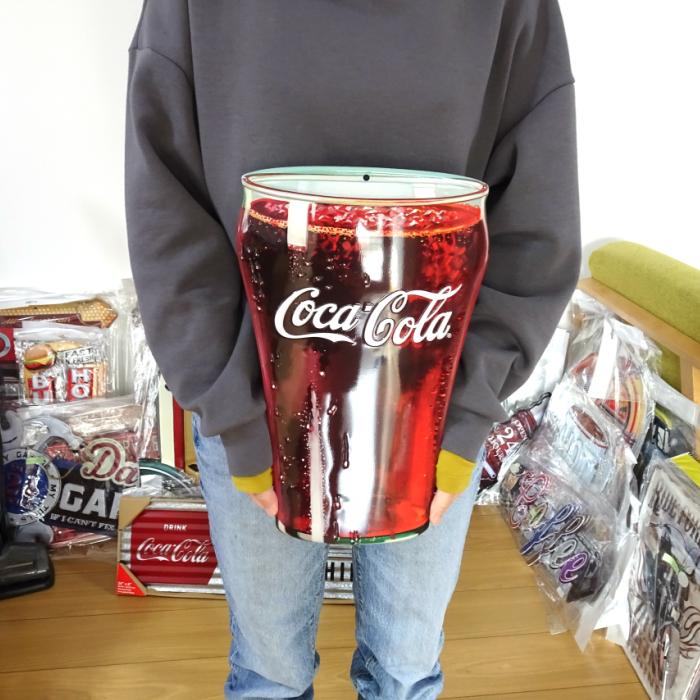 Coca Cola（コカコーラ） ブリキ看板 アンティーク グラス 珍しい