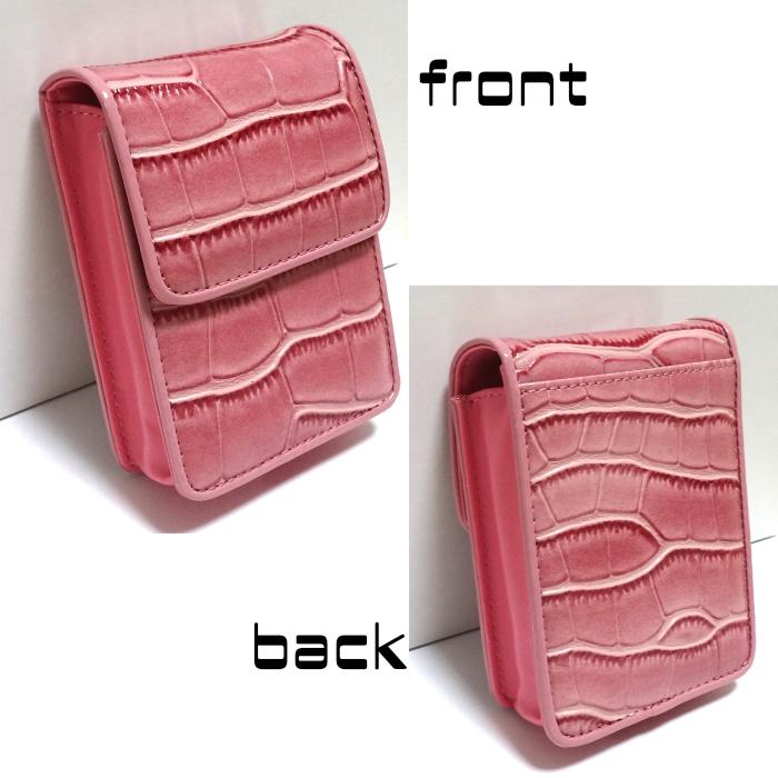 タバコケース 可愛い クロコ型押し シガレットケース レディース