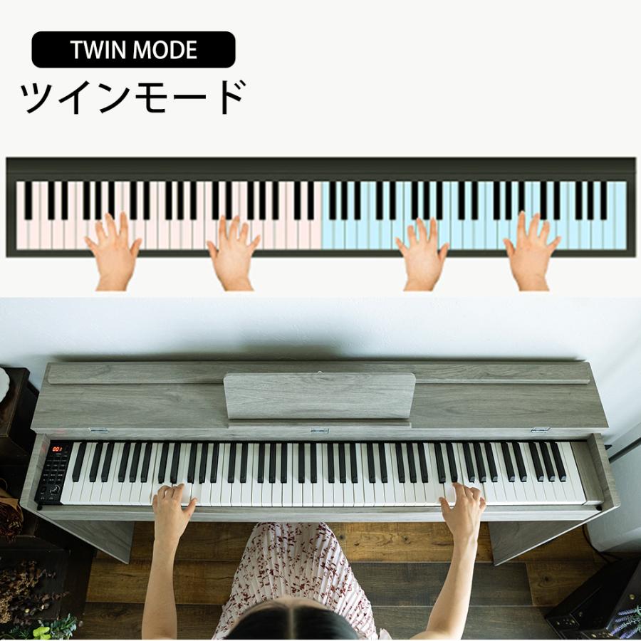 6カラー】電子ピアノ 88鍵盤 ハンマーアクション鍵盤 ピアノタッチ