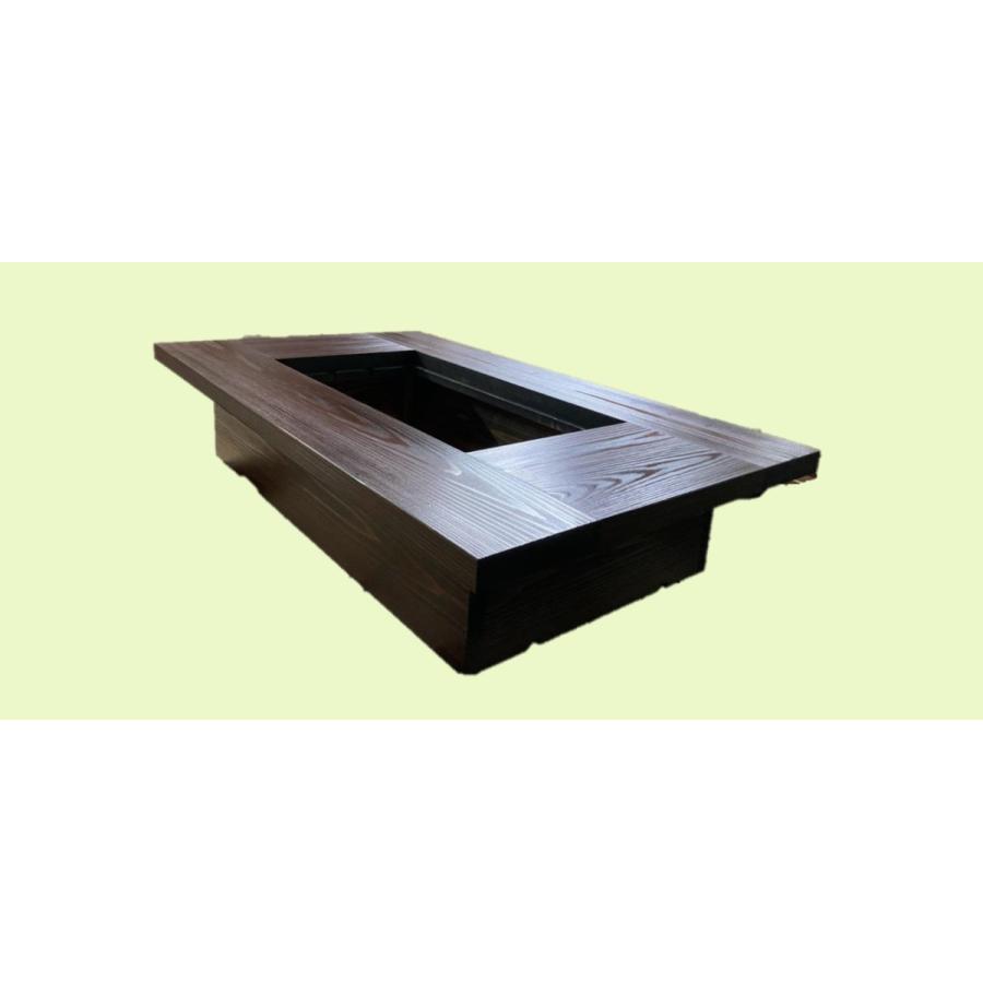 灰 五徳セット】大型囲炉裏テーブル座卓タイプ 3点セット