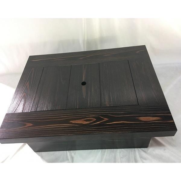 灰 五徳セット】ちび囲炉裏 3点セット 800X600X280mm 蓋付 新品 受注