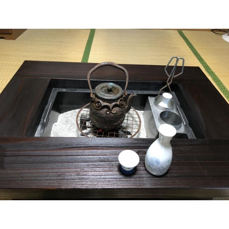 灰 五徳セット】ちび囲炉裏 3点セット 800X600X280mm 蓋付 新品 受注