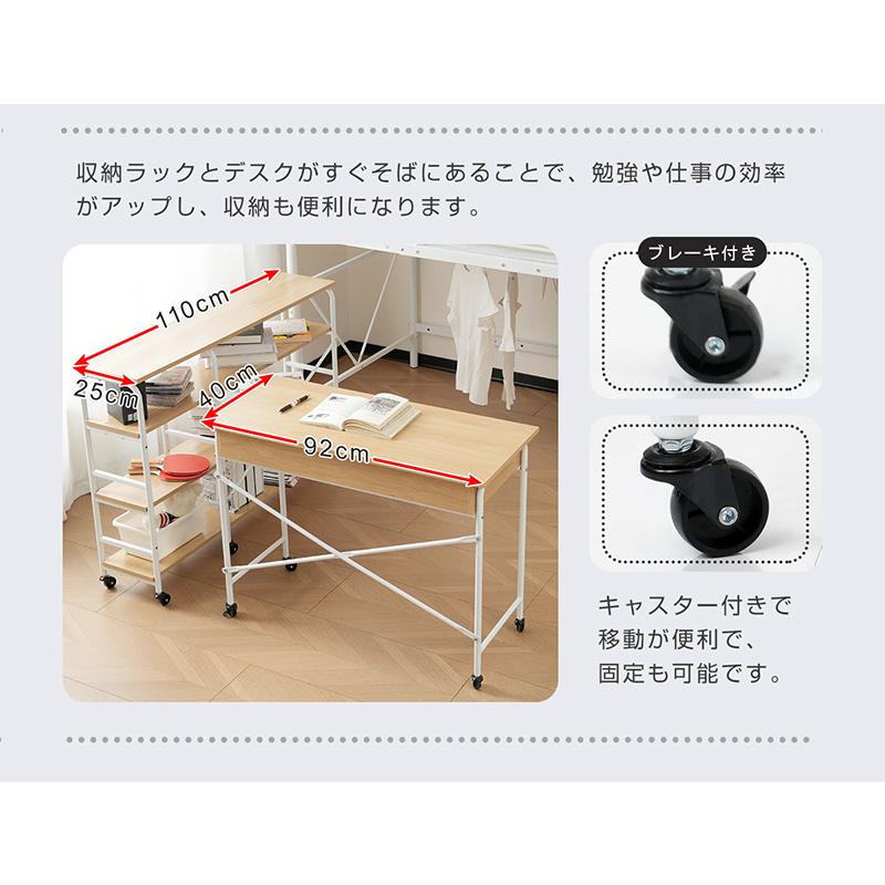 BTM 【在庫処分セール】パソコンデスク デスク 書斎デスク キャスター