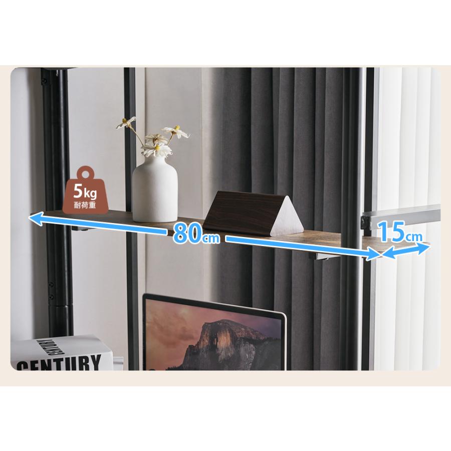 ロフトベッド 収納 シングル ハイタイプ デスク付き 書棚 宮