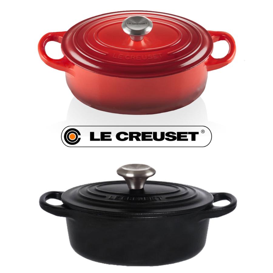 ココット・オーバル 【シグニチャー 17cm / チェリーレッド】LECREUSET