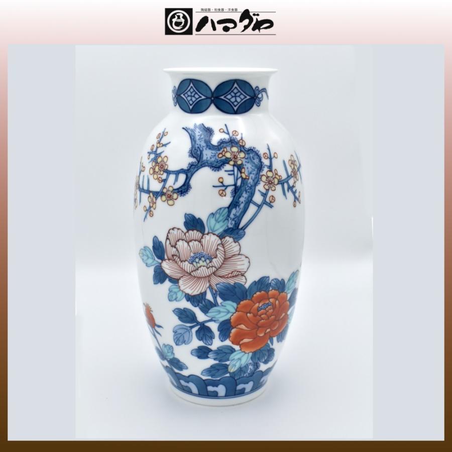 有田焼 花瓶 鍋島梅牡丹花瓶 item no.1f070 : ハマダヤ食器店 - 通販