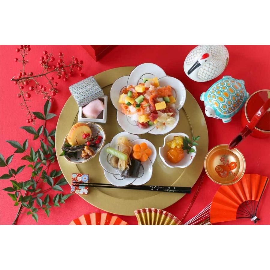 梅結び 銘々皿 (プラチナ線) 15cm 有田焼 田清窯 // 和食器 食器 皿