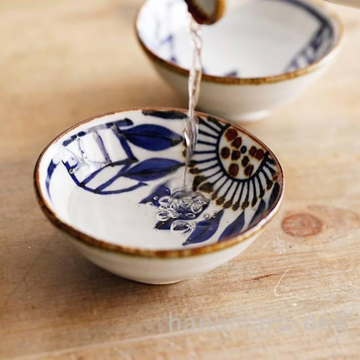 波佐見焼 酒器セット 翔芳窯 藍の器 ブルーメ 徳利+平盃2個 とっくり