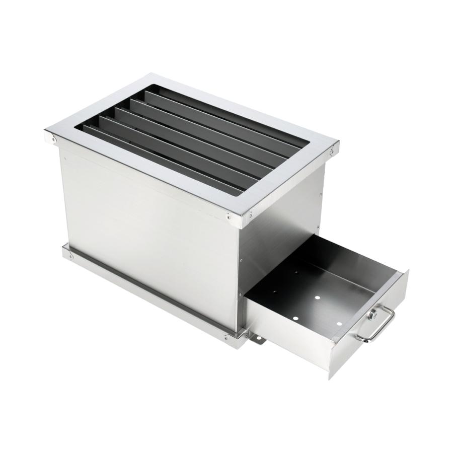 お賽銭箱】大型（プレーン）ステンレス製 引き出し鍵付き 盗難防止対策