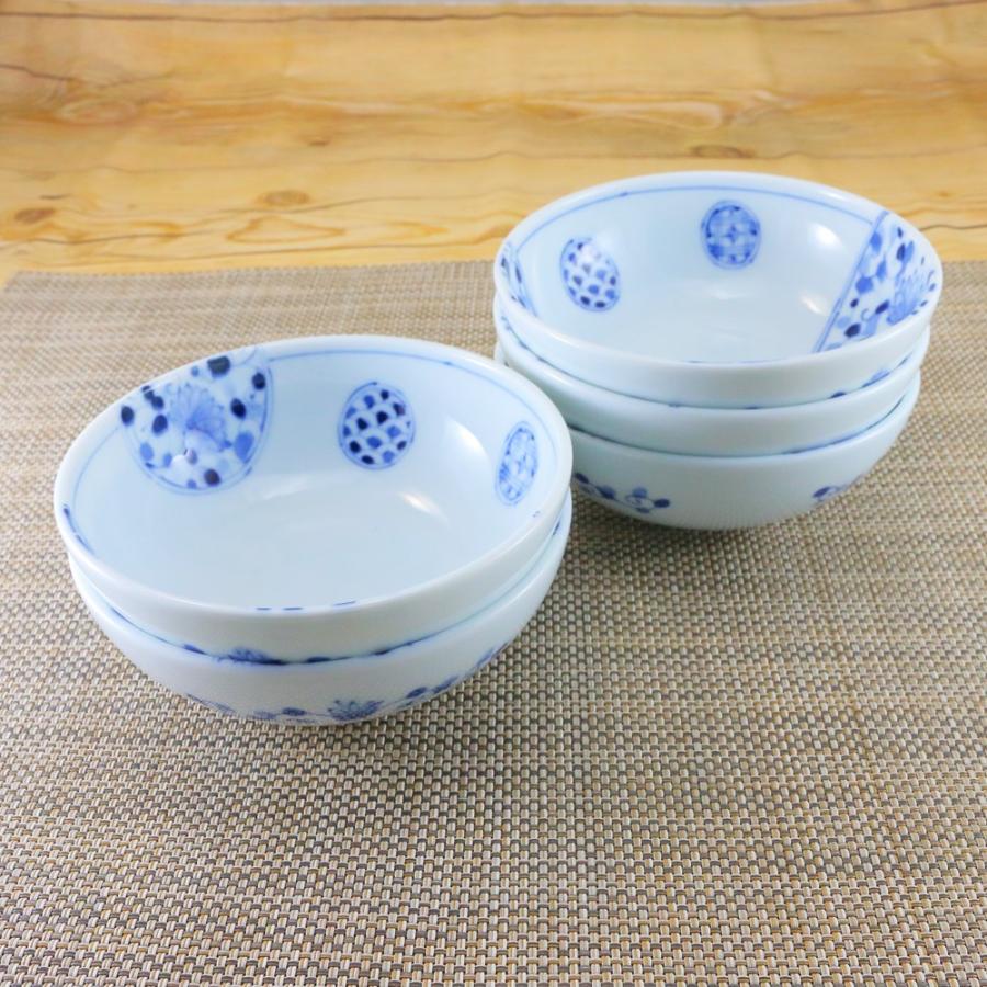 小鉢 美濃焼 丸鉢 花伊万里UK4寸鉢 （5枚セット） 取皿 ボウル｜和