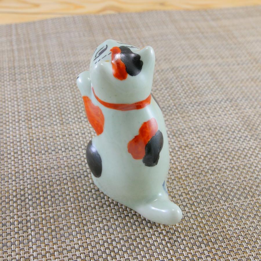 置物 有田焼 円左エ門窯 立猫 インテリア｜和食器 陶器 三階菱