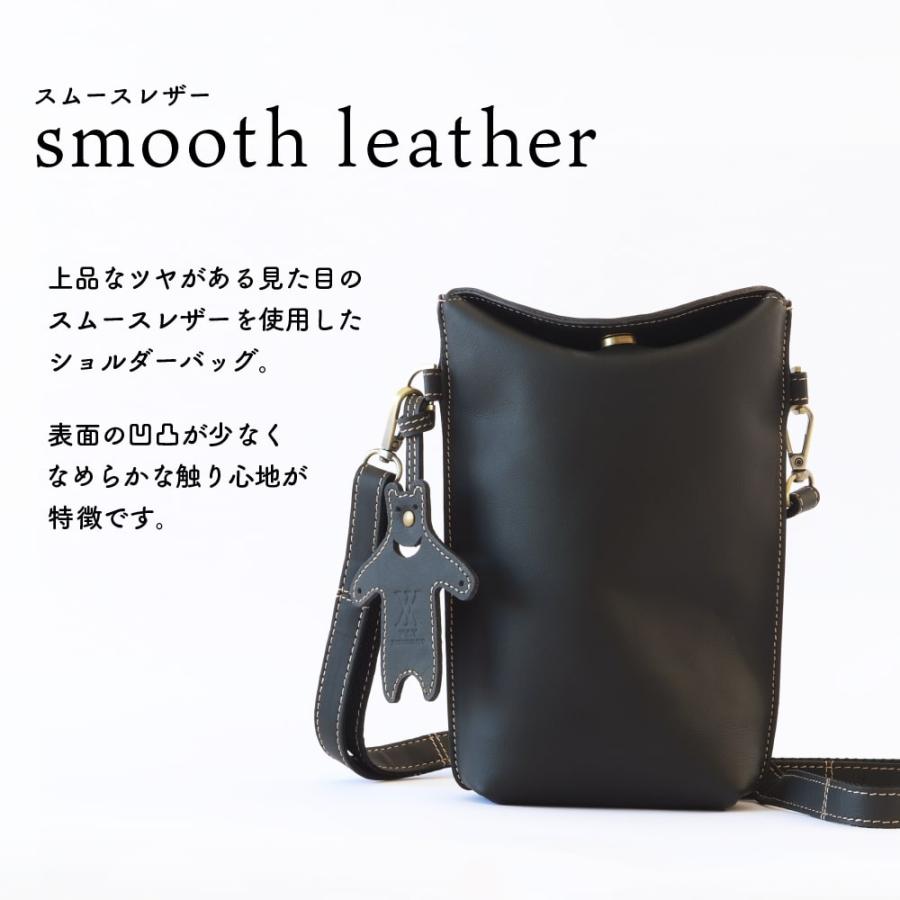 本革 ミニ ショルダーバッグ 日本製 ポシェット スマホショルダー