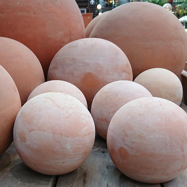 素焼き テラコッタオーナメント ガーデンボール 35 約35cm