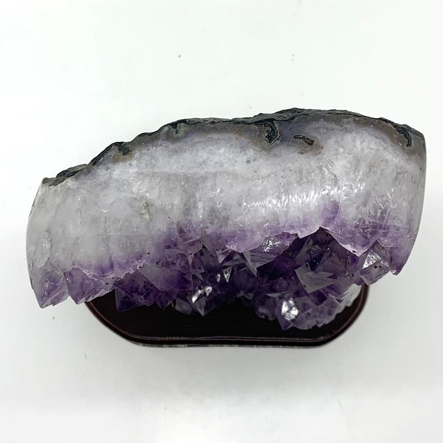 ブラジル産 アメジスト クラスター ドーム 天然石 原石 1点物 台座付き