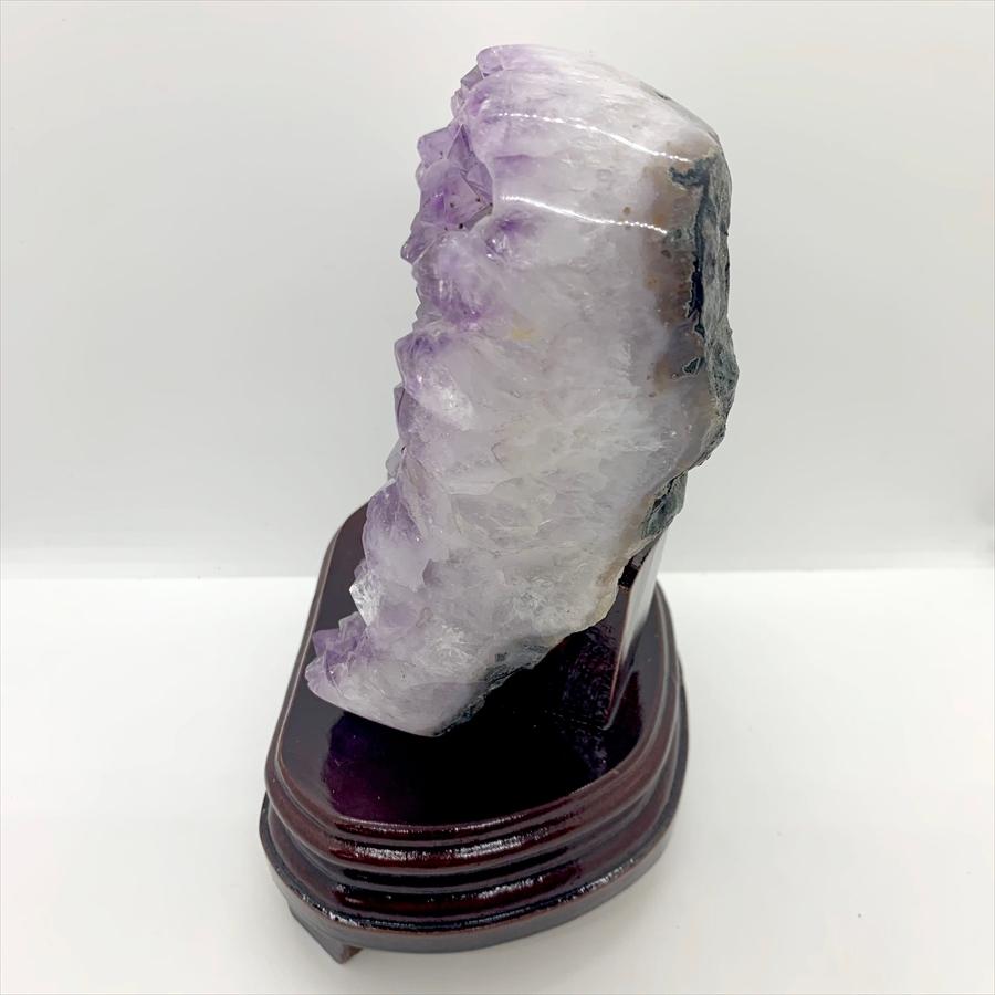 ブラジル産 アメジスト クラスター ドーム 天然石 原石 1点物 台座付き