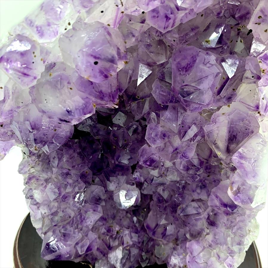 ブラジル産 アメジスト クラスター ドーム 天然石 原石 1点物 台座付き