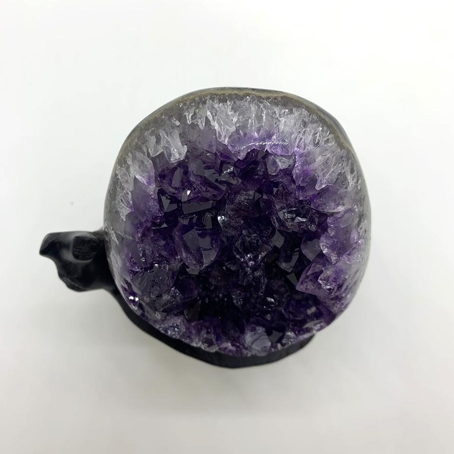 ウルグアイ産 アメジスト クラスター ドーム 天然石 原石 1点物 台座