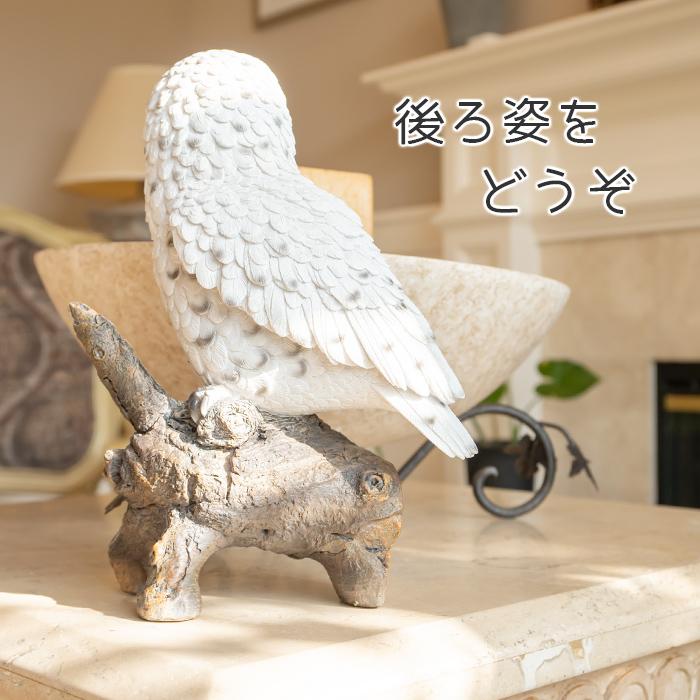 フクロウ 置物 ガーデニング 雑貨 ガーデン オーナメント オブジェ