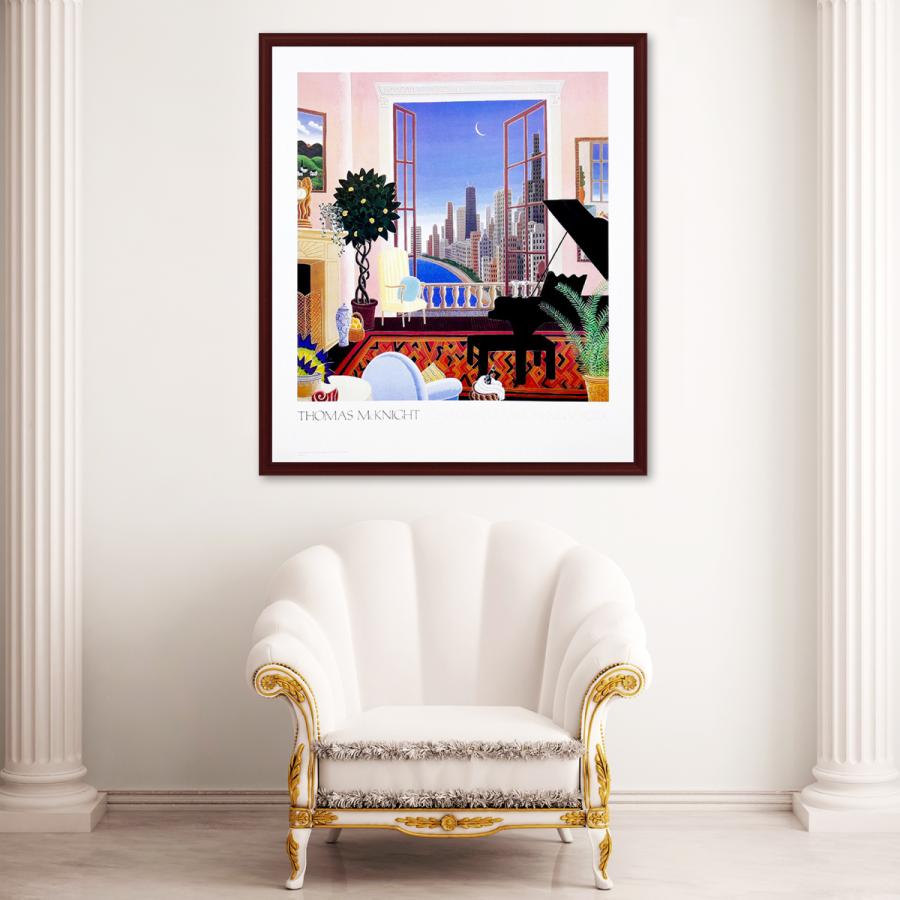トーマスマックナイトの絵画 おしゃれな額入りポスター 「レイクショア