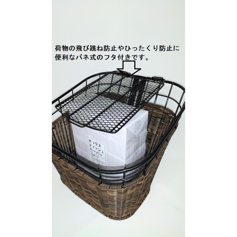 スクーター用バスケット(籐風樹脂編込み) ミニバイク スクーター籐風