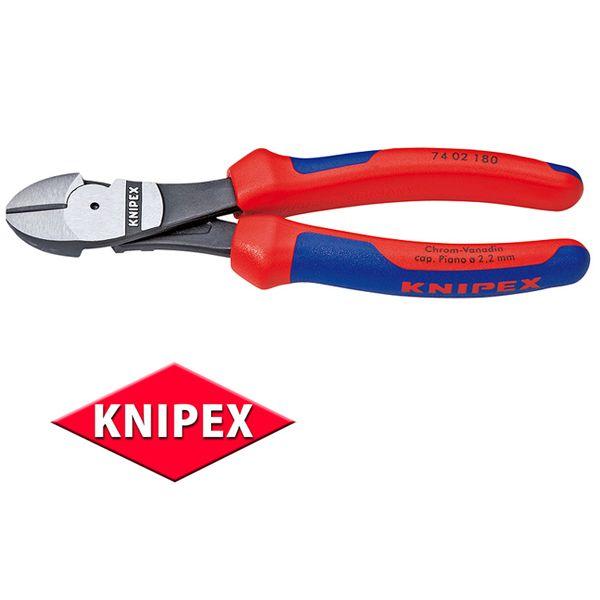 メール便可 KNIPEX クニペックス 強力型斜ニッパー 7402-180 : 原工具