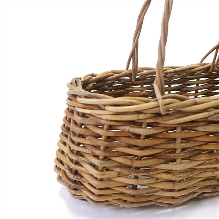 アラログ ロングバゲットかごバッグ ラタン 藤 収納かご 籠 AROROG