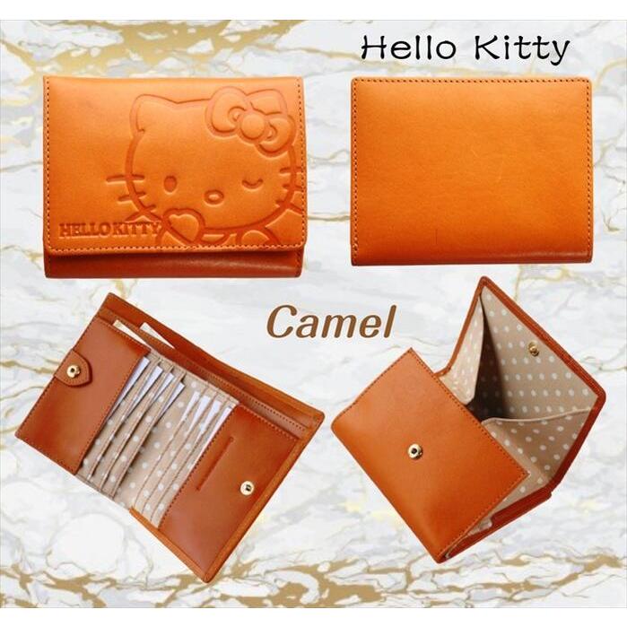 ハローキティ ハローキティ 本革二つ折り財布 3カラー Hello Kitty