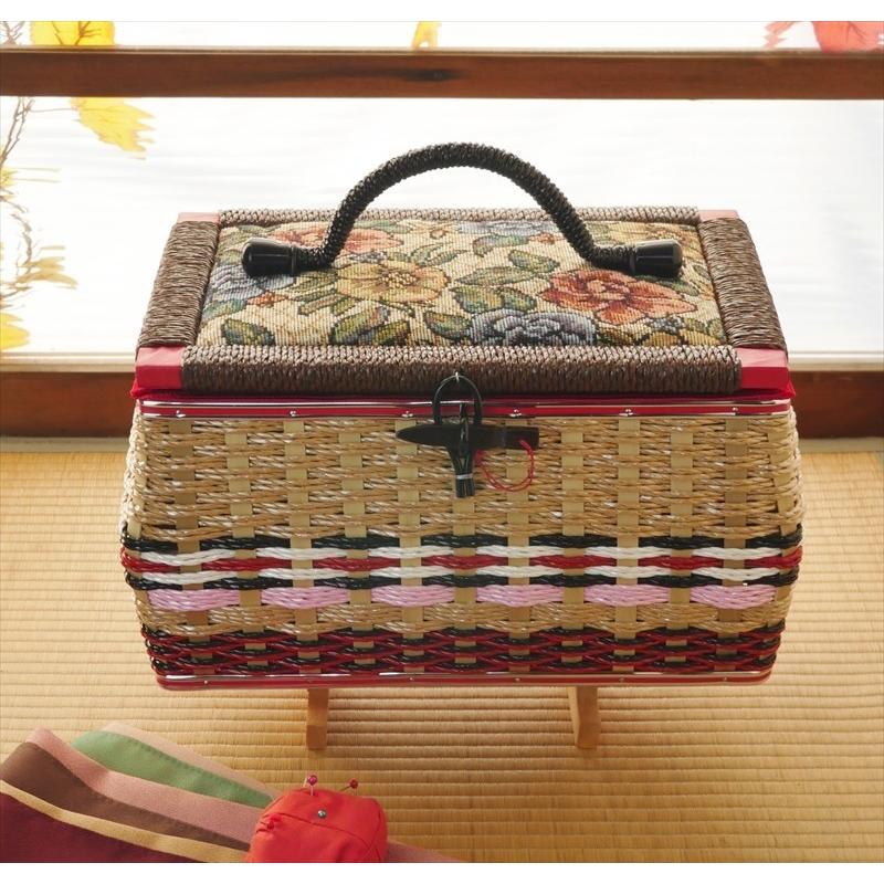 裁縫箱 ソーイングバスケット スタンダード（L柄）国産 日本製 手作り