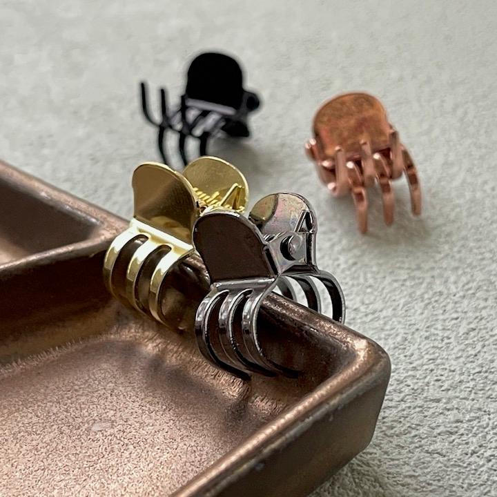 ヘアクリップ セット 10個セット ミニ バンスクリップ 小さめ メタル