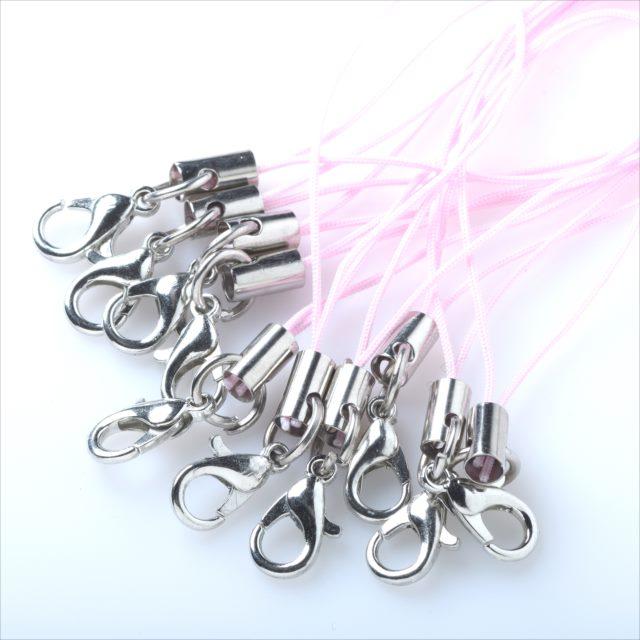 カニカン ストラップ 10本 金具カラー銀 シルバー アクセサリー パーツ