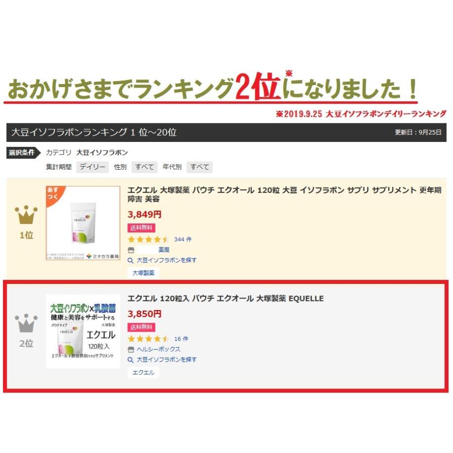 エクエル 112粒入 ボトル 1個 エクオール 大塚製薬 EQUELLE : ヘルシー